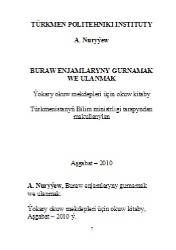 Buraw enjamlaryny gurnamak we ulanmak